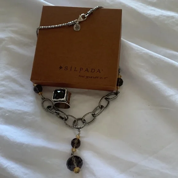 Silpada necklace and matching ring - Picture 2 of 9